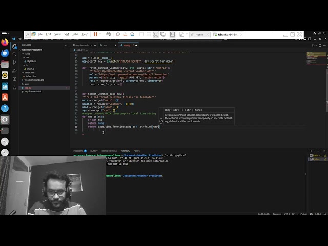 🌦️ PART II: Building a Weather Predictor App in Python on Ubuntu 🐧