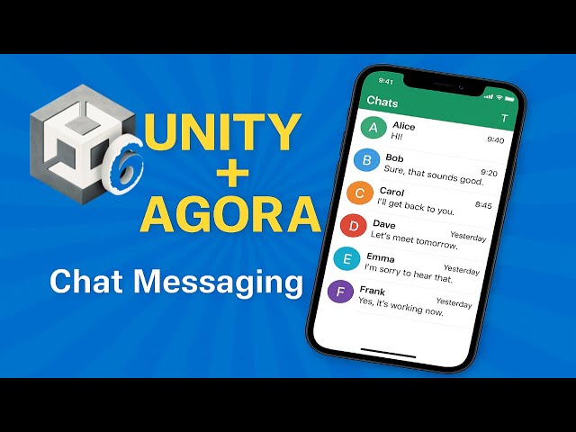Unity Chat Messages With Agora SDK 2025