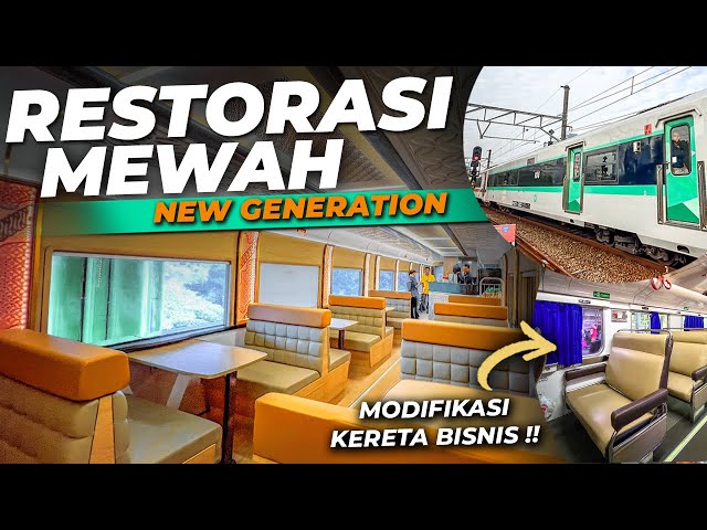MODIFICATION OF A BUSINESS TRAIN ‼️NEW GENERATION STYLE LUXURY DINING TRAIN | Gunungjati Train Trip