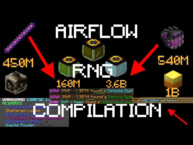 Airflow RNG Compilation (AURA IS BUSTED FOR RNG DROPS) | Hypixel Skyblock