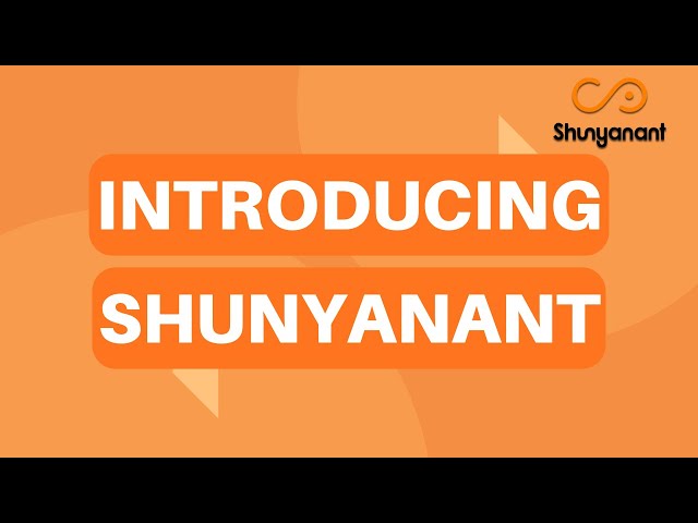 INTRODUCING SHUNYANANT