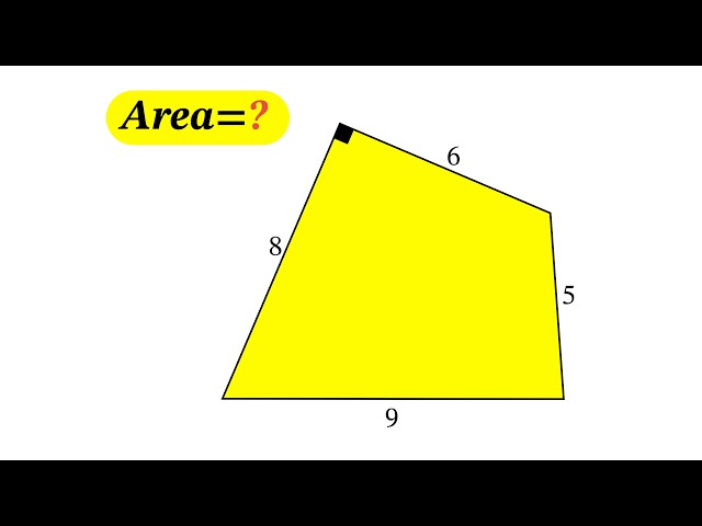 Can You Find the Area of This Irregular Shape? Only 1% Solve It!