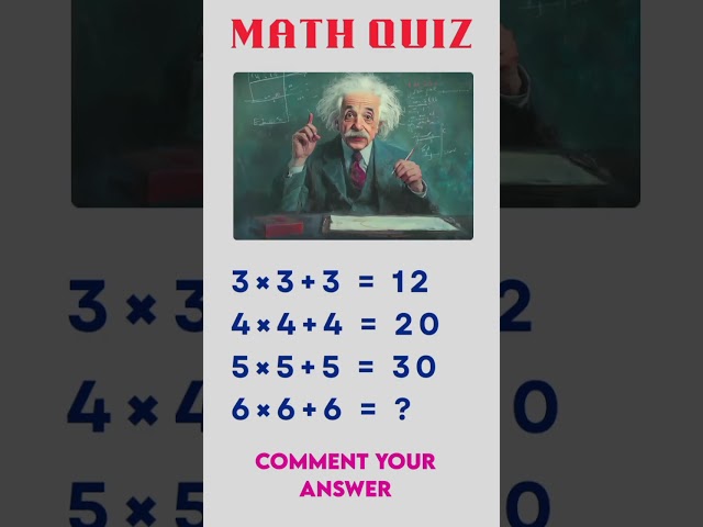 Tricky Math Quiz That Will Blow Your Mind! 🧠 | Quick Puzzle Challenge #shorts