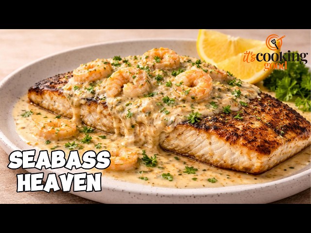 Make Restaurant Quality Sea Bass With Creamy Wine Sauce at Home!