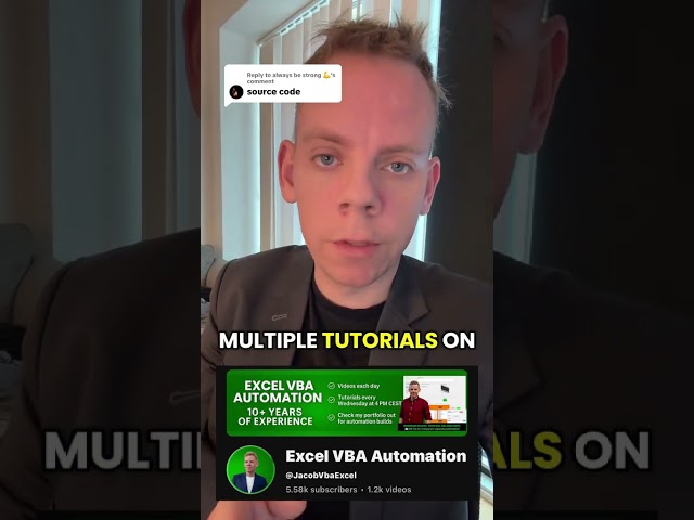 10+ Years Building VBA - This is What I Share #excel #automation
