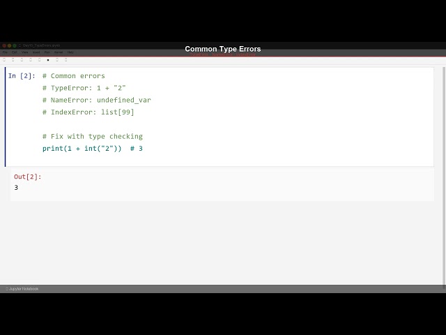 Day 15 — Type Errors & Debugging | 30 Days Of Python 🐍