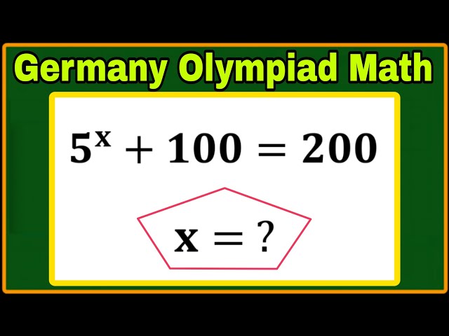 Germany| Nice Math Problem| Can you Solve this? #mathpractice #algebra