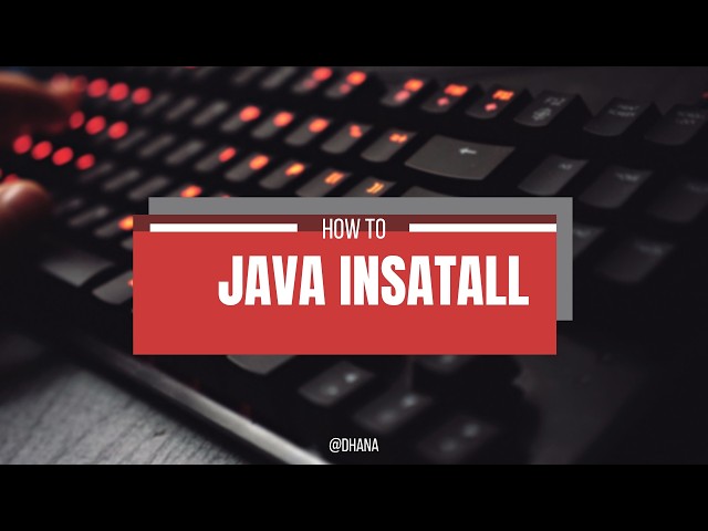 JAVA INSTALL |IN SINHALA |PART 1