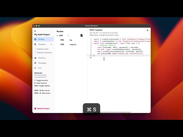 Implementing Firebase Auth & Firestore with Visual Backend