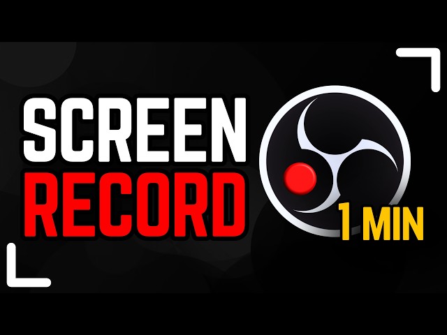 How to Use OBS Studio to Record your Screen in 60 sec