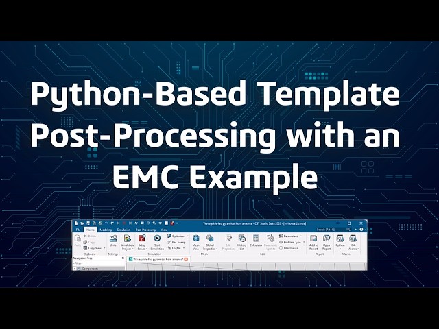 Python-Based Template Post-Processing with an EMC Example