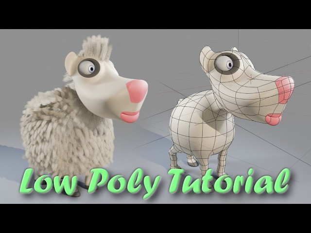 Low Poly Boxmodeling -  Easy Tutorial - Modeling a Character