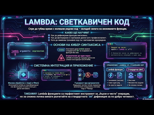 15.  Анонимни lambda функции λ