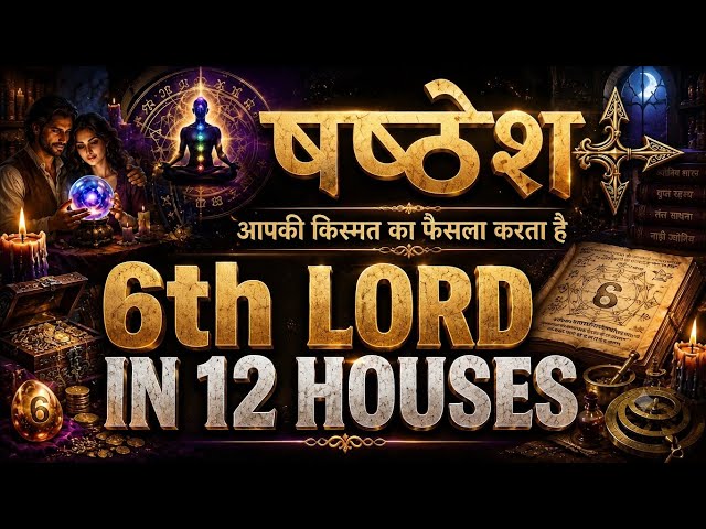 6th House MasterClass 🌙 6th Lord In 12 Houses | Karma, Debt, Disease & Rajyoga Explained