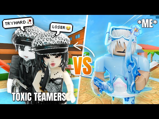 BEATING TOXIC TEAMERS AS A *TRYHARD* IN MM2 (ASMR)
