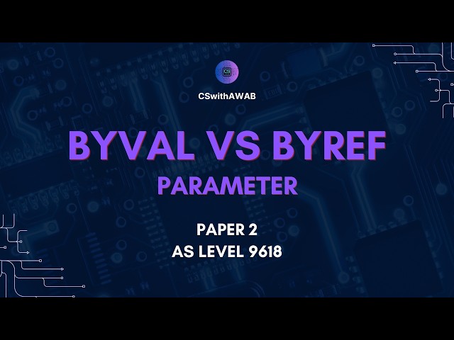BYVAL vs BYREF Pseudocode | P2 | AS Computer Science 9618