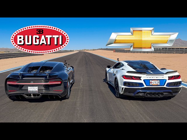 NEW Corvette ZR1X vs $4 Million Bugatti Chiron DRAG RACE