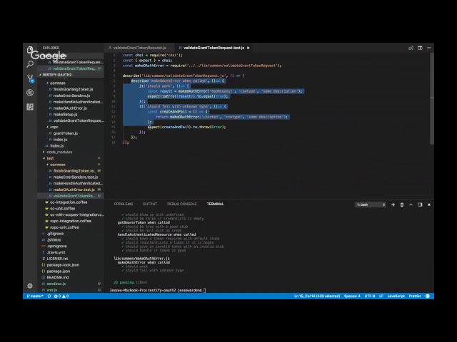 Refactoring Restify OAuth2