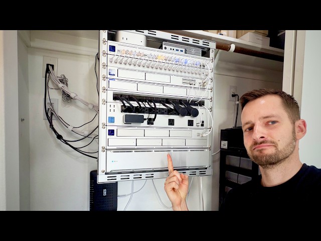 Wall rack install to keep your UniFi gear cool....