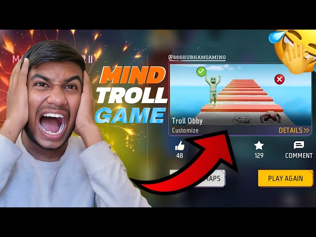 Mind Troll Game In Free Fire Craftland Mode 🔥 