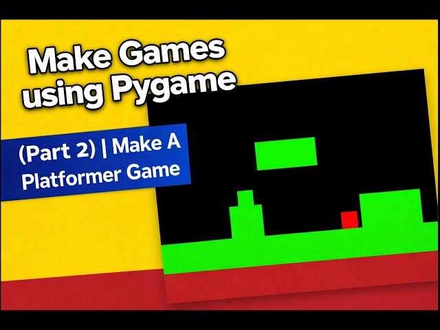 Make Games Using Pygame (Part 2) | Make a Platformer Game #platformer #codingtutorial
