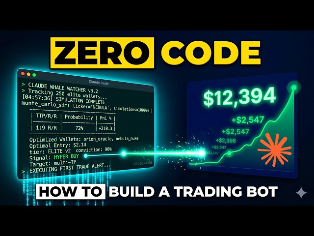 How to Actually BUILD a CLAUDE TRADING BOT (10 Minutes)