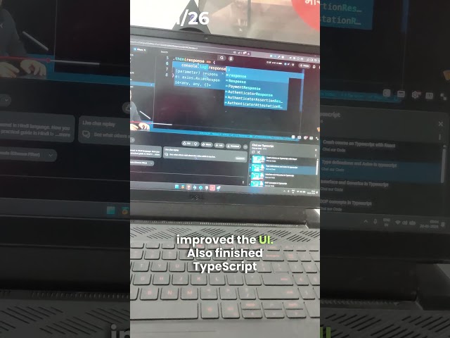 Typscript Finished | Learn in public #typescript #shorts #developerjourney #codeeveryday