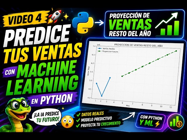 PYTHON - CÓMO CREAR UN MODELO PREDICTIVO 🤖- PREDICE TUS VENTAS FUTURAS CON PYTHON