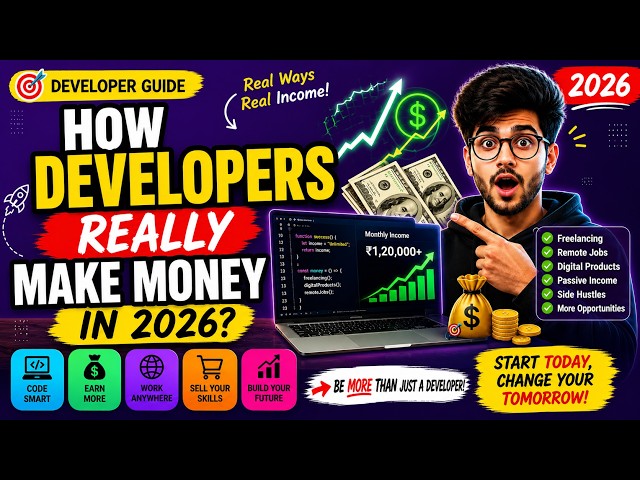 How Developers REALLY Make Money in 2026 💰 | 10 Income Streams Every Programmer Must Know