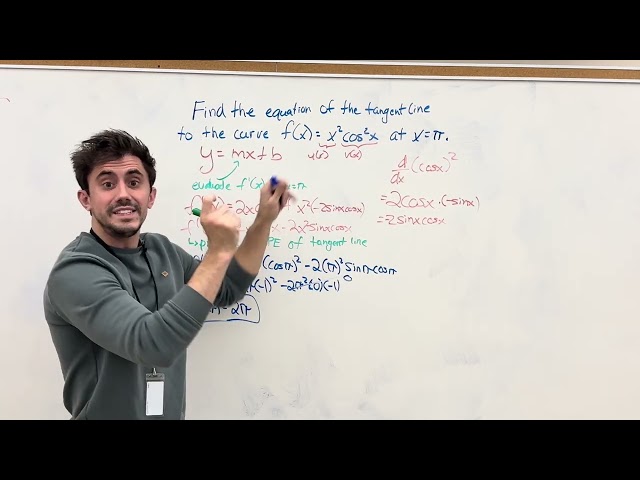 Calculus 12 - Equation of a Tangent line