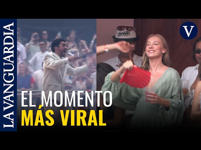 Bad Bunny recognizes Ester Expósito at La Casita and his reaction sparks madness at the Metropoli...