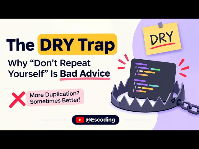 The DRY Trap: Why "Don't Repeat Yourself" is Bad Advice