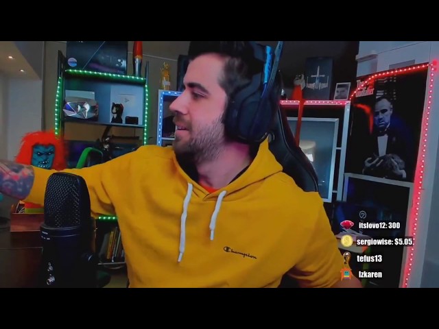 Saludo de AuronPlay para la gente calva || Karmaland Minecraft Twitch Stream