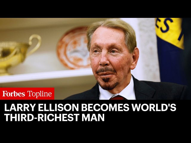 Larry Ellison Becomes World's Third-Richest Man As Oracle Shares Hit Year’s High