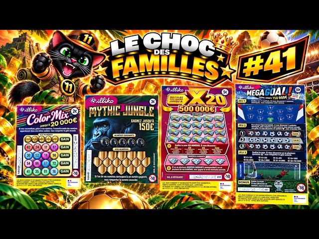 🍀 Scratch Mission: CLASH OF THE FAMILIES #41 🏆 MEGA GOAL - X20 - MYTHIC JUNGLE - COLOR MIX