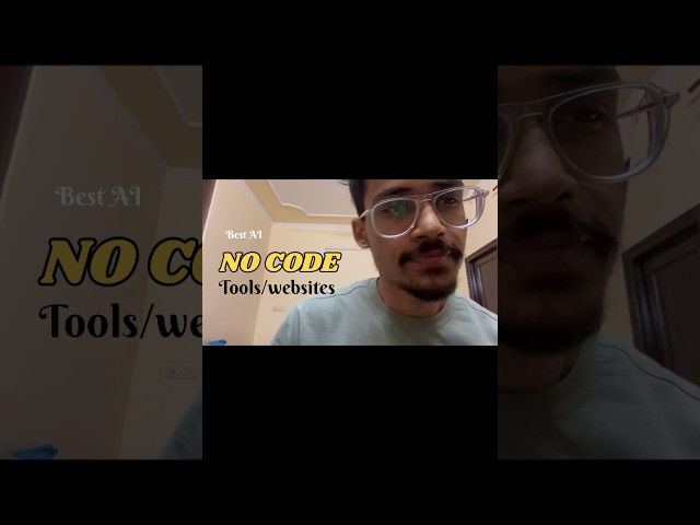 Best tools for NO code web/app builder #shorts #ai #tools #programming