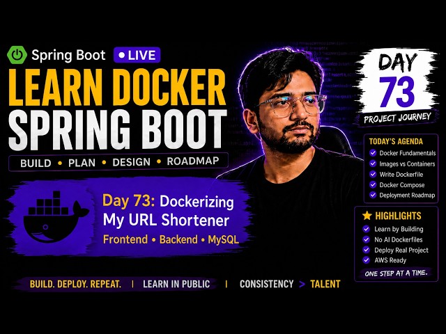 🔴 Containerizing a Full-Stack Spring Boot App with Docker | Day 73