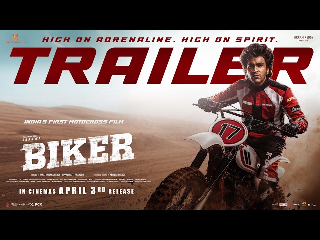 BIKER Trailer | Sharwanand | Dr Rajashekhar | Malvika Nair | Abhilash Reddy | Ghibran Vaibodha
