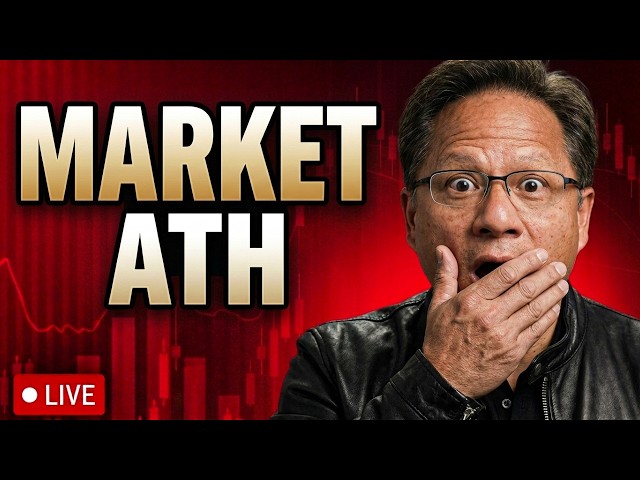 🔴NASDAQ ATH, NVIDIA RUN, WILL MARKETS HOLD? | LIVE TRADING NQ, GOLD, BTC!