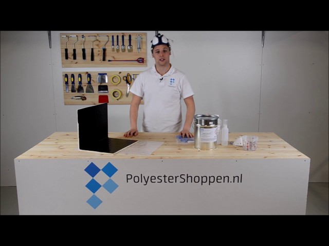 Finishing polyester with topcoat