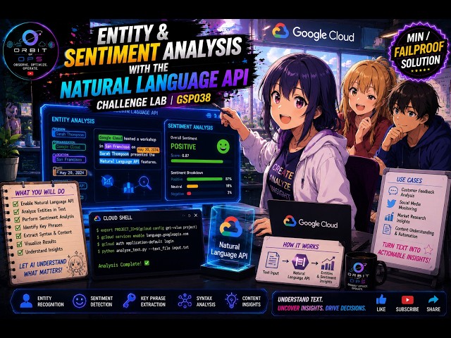 GSP038 | Entity and Sentiment Analysis with the Natural Language API  2-Min #MachineLearning #GSP038