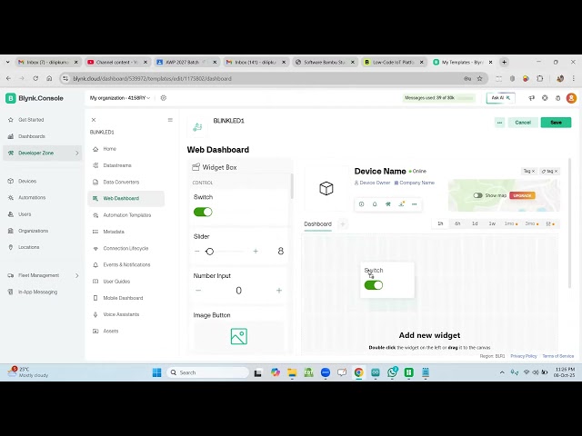 Control an LED using Mobile App