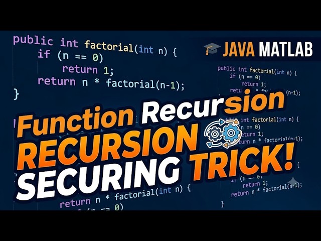 Function Recursion Ka Darr Khatam! Ramji Sir Ka Yeh Tarika Kahin Nahi Milega! #iscriviti #isc #java