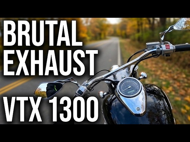 VTX 1300 Unchained POV | Big Brutal V-Twin Exhaust
