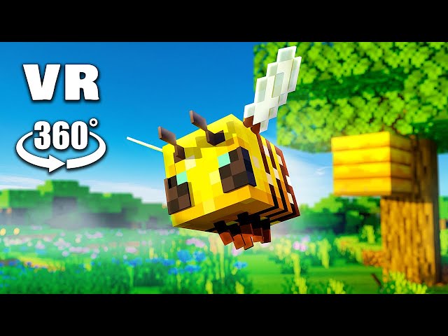 VR 360° BEE LIFE (Minecraft Animation)