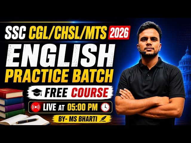 English Free Practice Class || SSC: CGL/CHSL/MTS English Previous Year English Questions || SSC PYQ