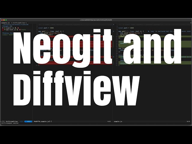 Neovim: Neogit and Diffview
