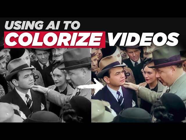 How to Colorize Black & White Videos using AI |  Photoshop Tutorial
