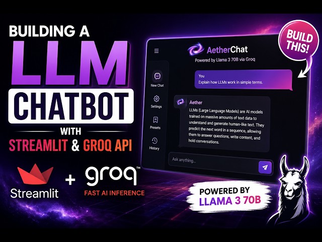 Building a LLM Chatbot with Streamlit and Groq API