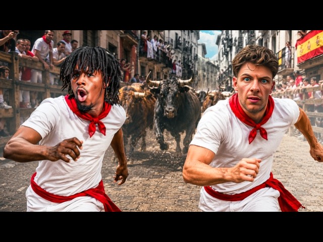 JR JAYY Goes Running With The Bulls In Spain!